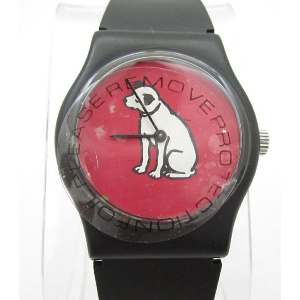 Vtg Women RCA Dog Quartz WR Analog 32mm Dial Round‎ Watch (G691) "New Battery"
